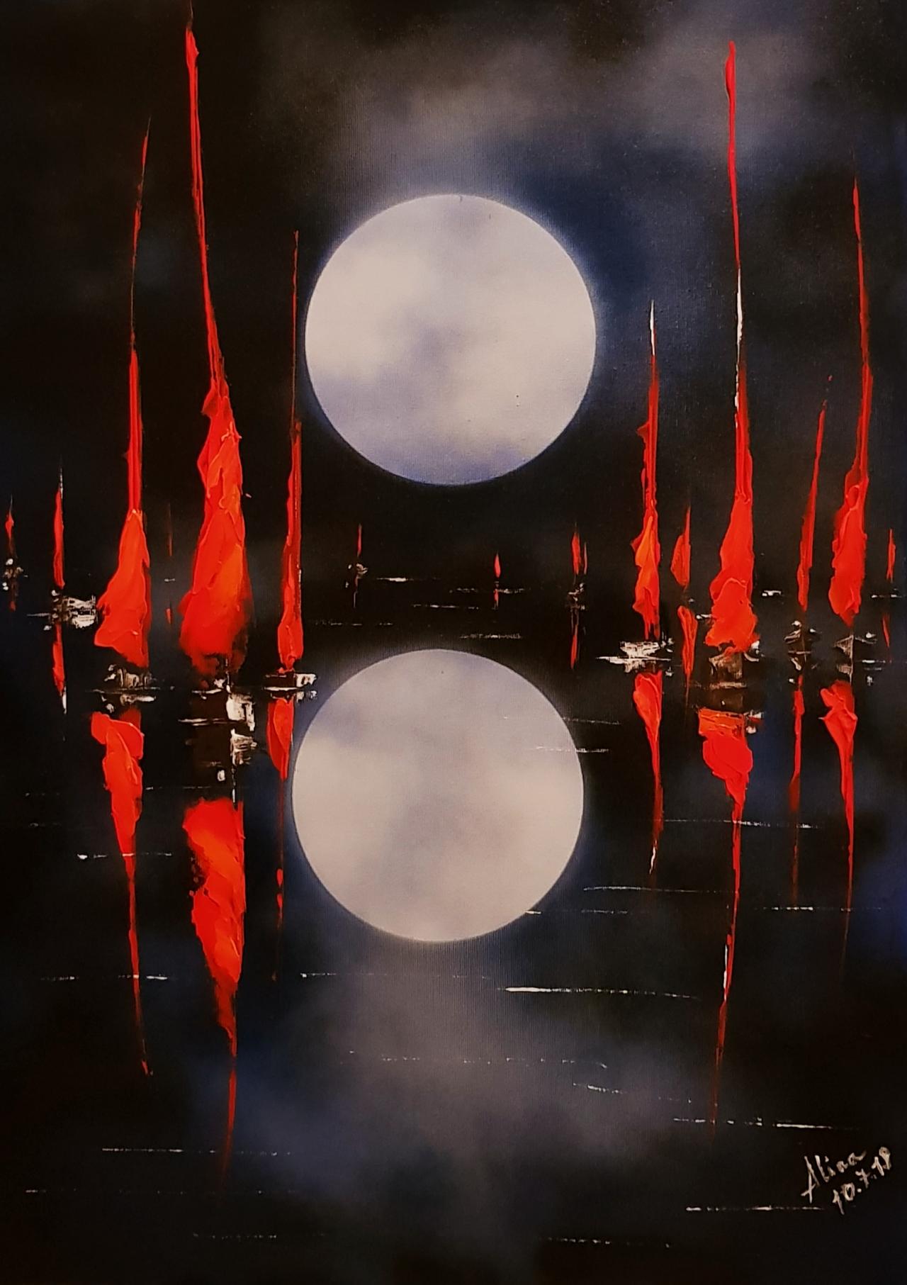 ArteDiAlina.com painting: reflections of love